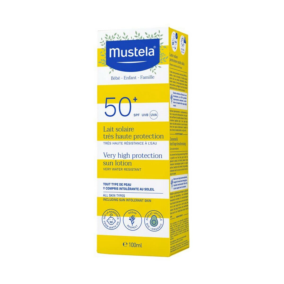 Leite Solar Infantil Mustela Niño Sol Spf Spf 50+ 100 ml